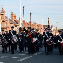 Marching Band leads Remembrance Parade 2022 in Pangbourne Village